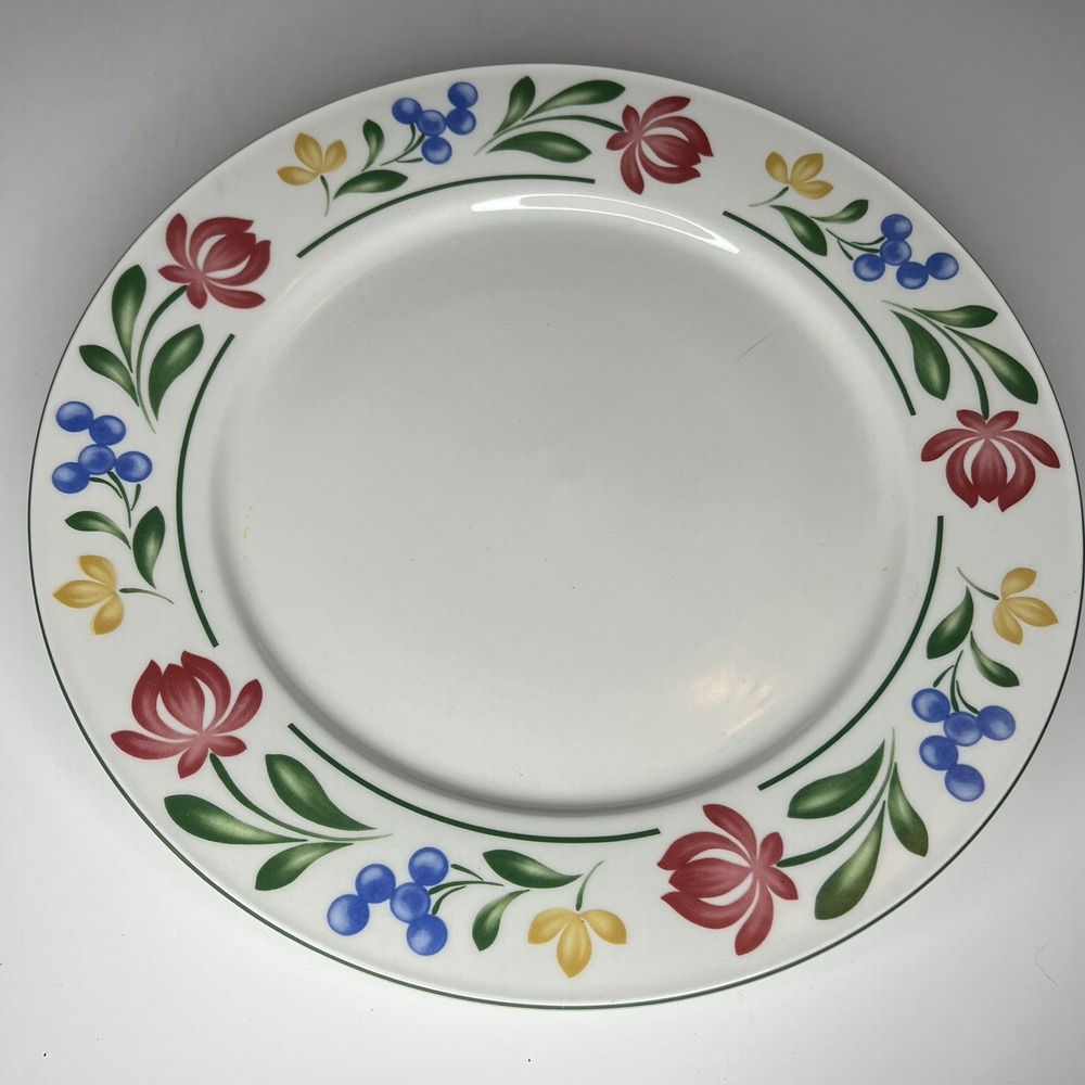 1997 Farberware Dorchester 388 Stoneware Chop Plate Serving Platter 12 3/8"